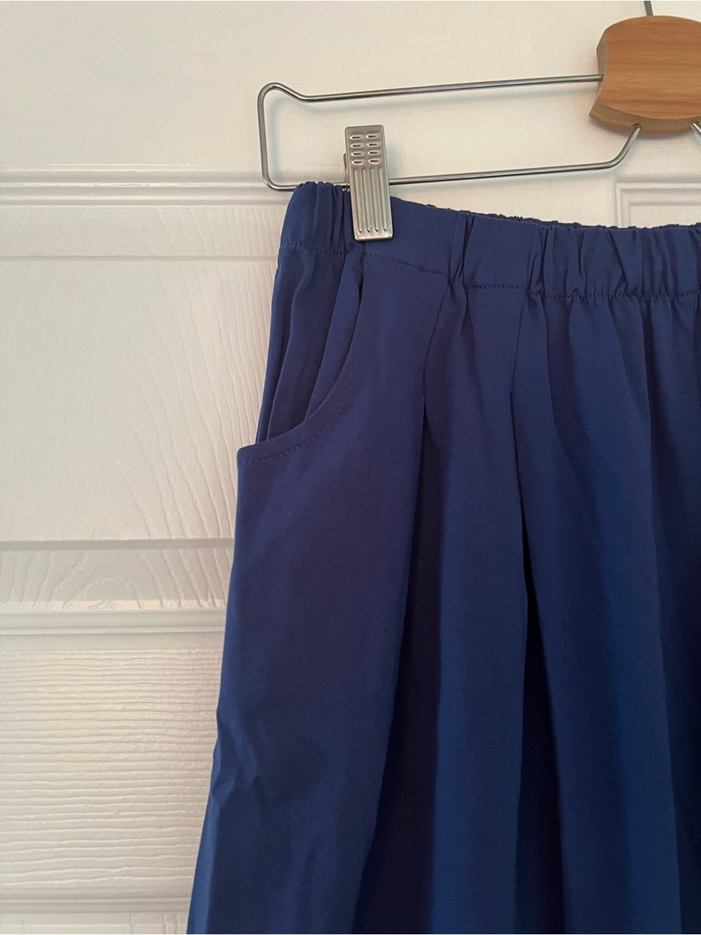 Asian inspired Navy Floral Two-Piece Pajama Set with Green Trim - Picture 7 of 12